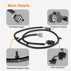 For 07-18 Jeep Wrangler JK 70.5" 4-Way Tow Hitch Trailer Wiring Harness 92015