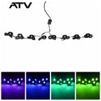 8Pods RGB LED Rock Light Offroad Wireless Bluetooth APP Music Controller ATV UTV