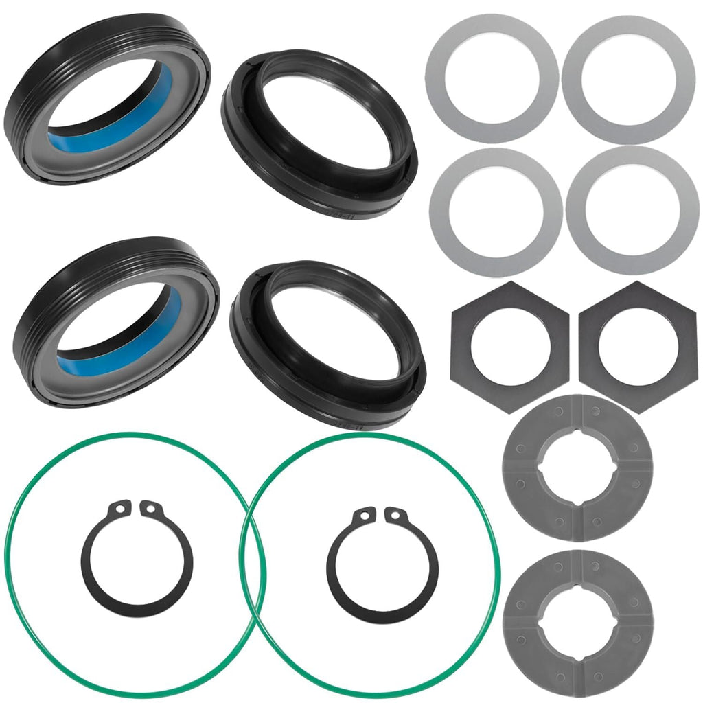 Front Axle Knuckle Tube Seal Kit & Thrust Washer Snap Ring for Ford F250 F350