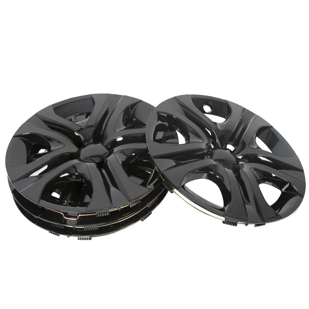 4X17'' Gloss Black Snap On Hubcaps Wheel Rims Cover For 2013-2018 Toyota Rav4
