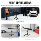 150LB Adjustable Auto Body Painting Rack Paint Stand For Bumper Fender Hood Door
