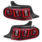 LED Tail Lights Brake Lamps Black Housing Left+Right For Ford Mustang 2013-2014