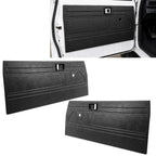 Fit 84-87 Toyota Pickup Truck Interior Door Panels Center Section Black ABS