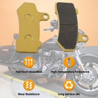 Front & Rear Ceramic Brake Pads For Harley Davidson FLHX Street Glide 2008-2015