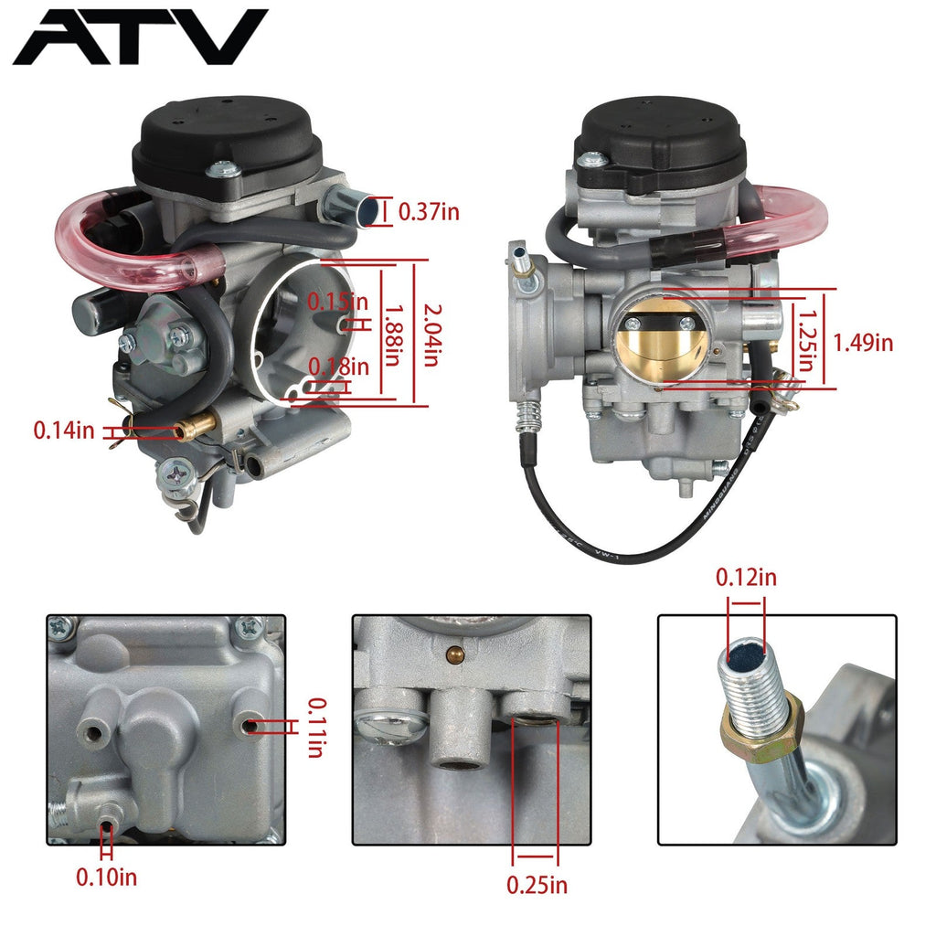 Carburetor Kit For YAMAHA Big Bear Wolverine Kodiak Grizzly 250 350 400 US
