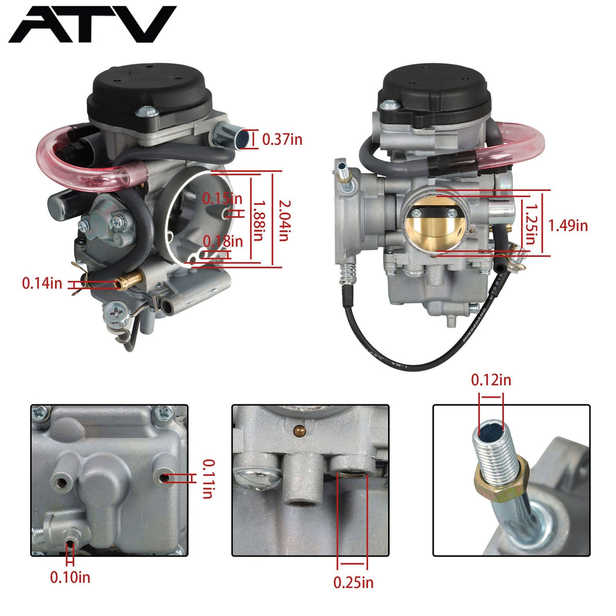 Carburetor Kit For YAMAHA Big Bear Wolverine Kodiak Grizzly 250 350 400 US