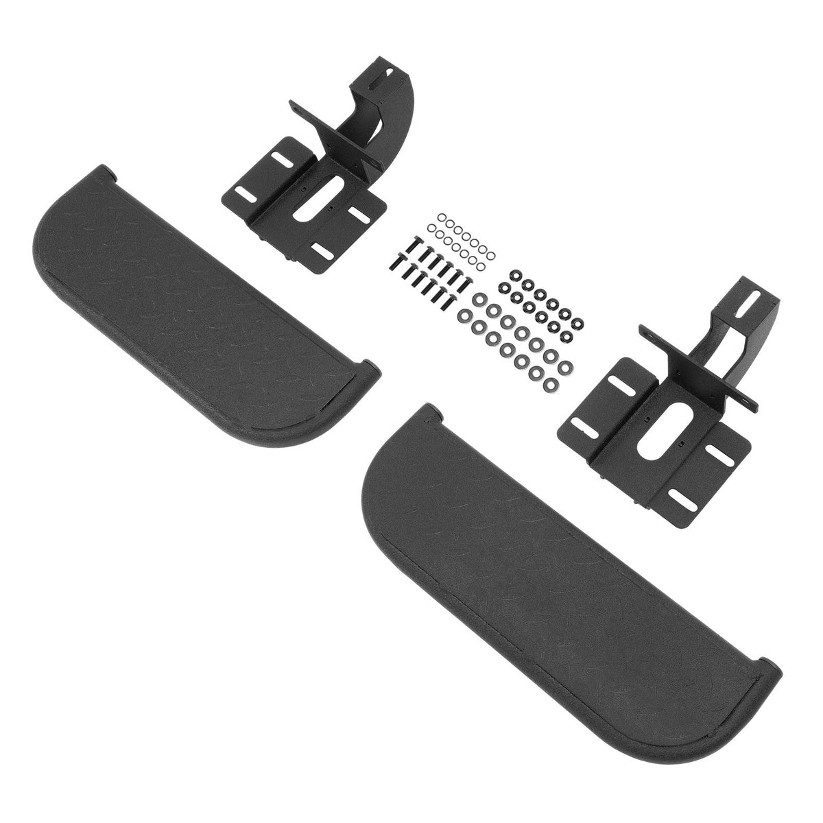 Steel Side Hood Steps Running Board Nerf Bar For 2018-2025 JEEP WRANGLER JL 2dr