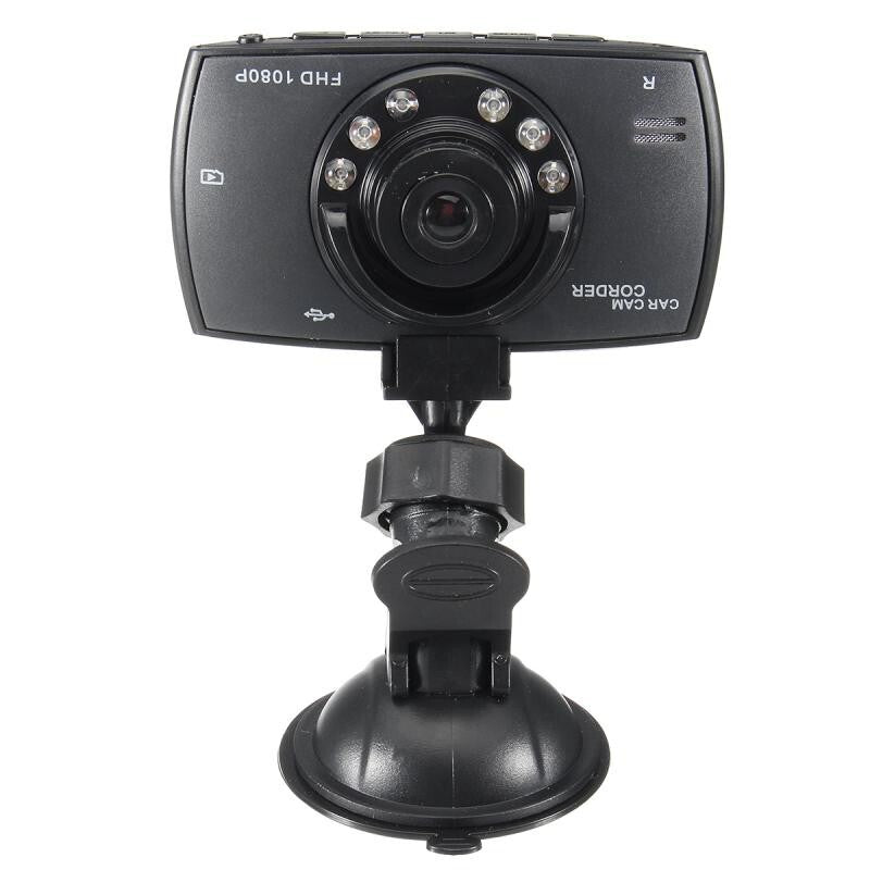 LCD Screen Car DVR Dash Cam Video Recorder G-Sensor 1080P Front Inside Camera