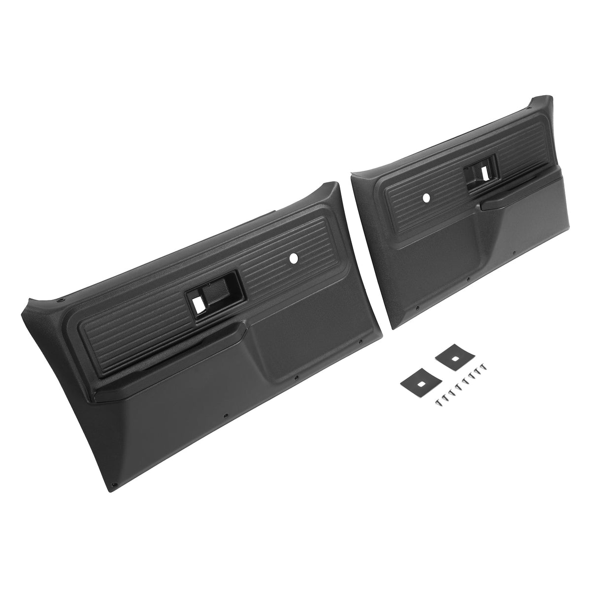 For Chevrolet/ GMC Truck 1977-1980 Inner Door Panels Black Plastic Left+Right