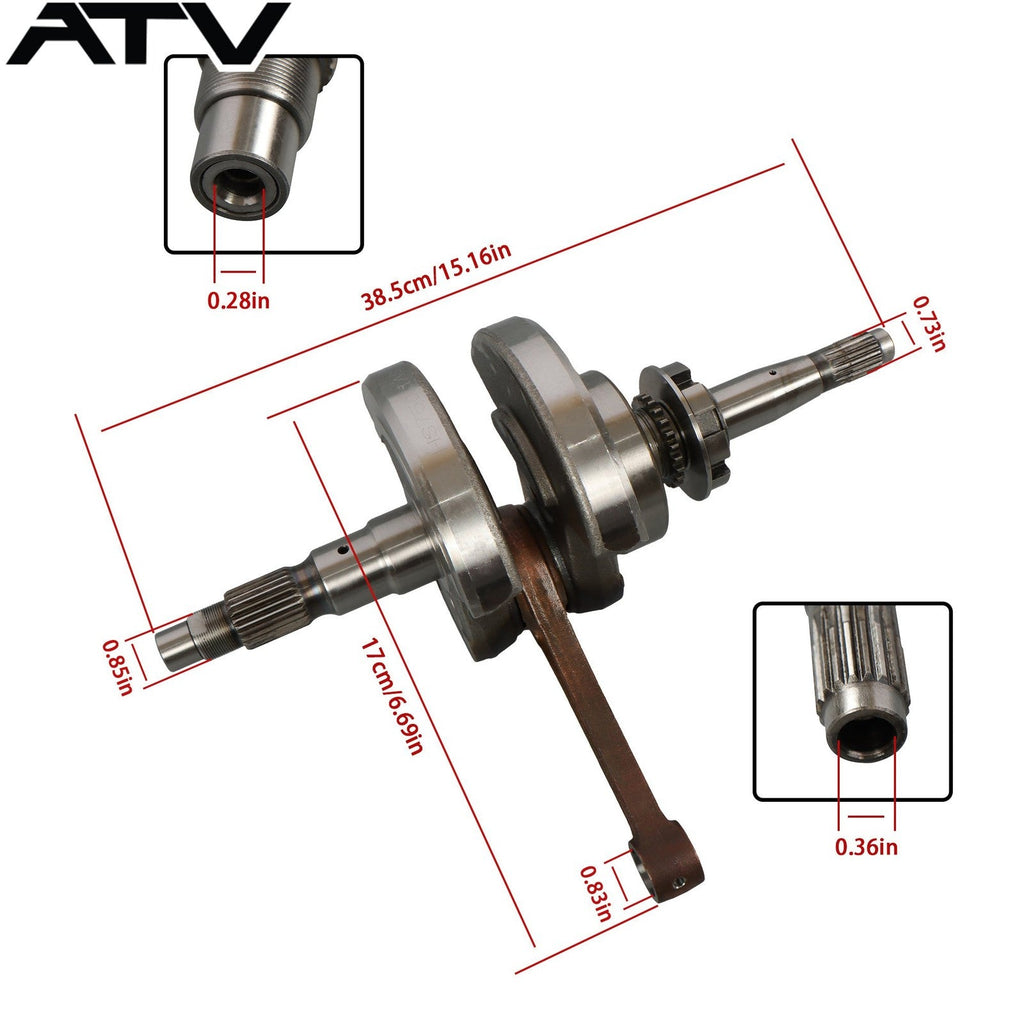 13200-016-0000 503-00993 For HiSun750 1:5 Crankshaft Crank Shaft