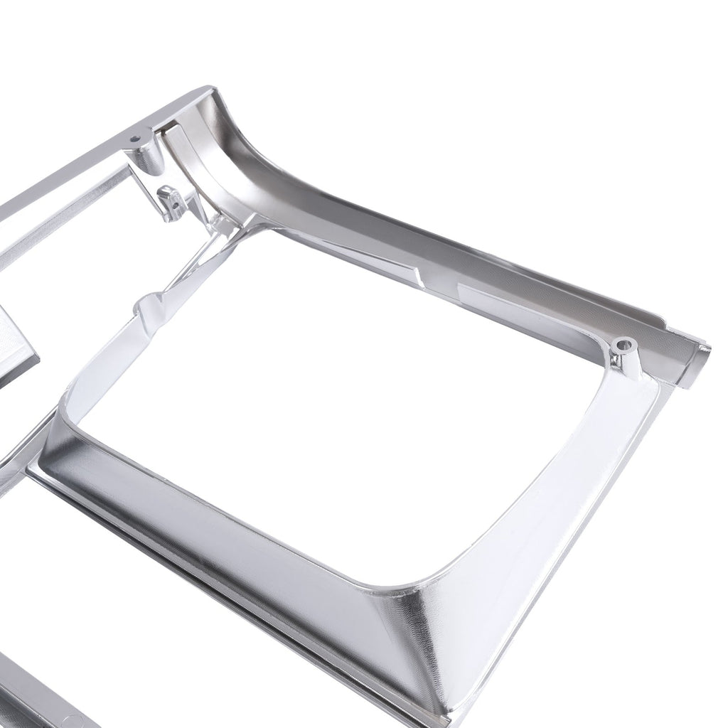 2PCS Set Headlight Door Bezel Trim For Jeep Cherokee 91-96 Comanche 91-92 Chrome