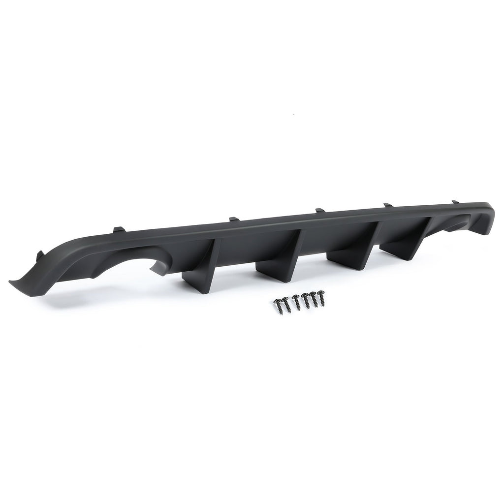 Fits Dodge Charger SRT 12-14 V2 Style Matte Black Rear Bumper Lip Lower Diffuser