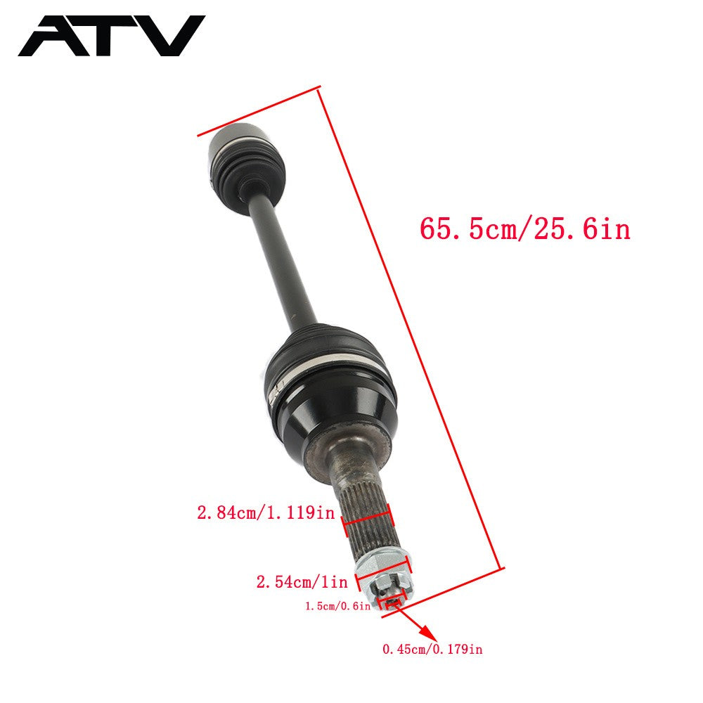 2 Pack Rear CV Axle Drive Shaft for 2017-19 Polaris Ranger Crew XP 1000 1334175