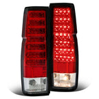 Red Clear LED Tail Lights Brake Lamps For Nissan D21 Hardbody Pickup 1986-1997