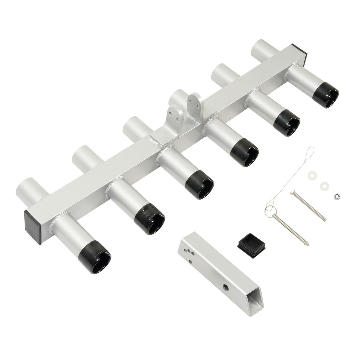 Hitch Mount Fishing Rod Holder 6 Pole For 2" Hitch Receiver Truck Rod Rack