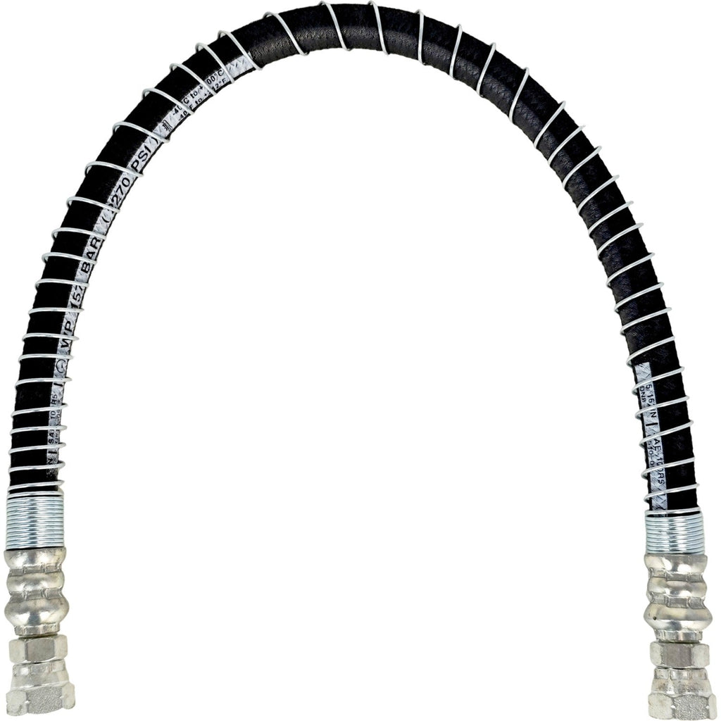 24" LPG Hose Crimped Liquid Propane Assembly with Spiral Guard 24 " Length 3/8"