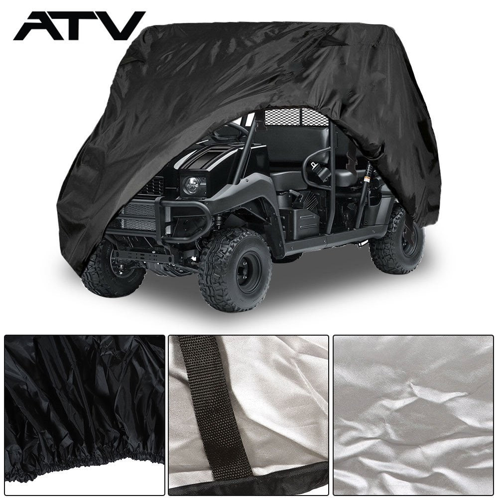 Vehicle Storage Cover Waterproof For Kawasaki Mule 4000 4010 Trans SE Black