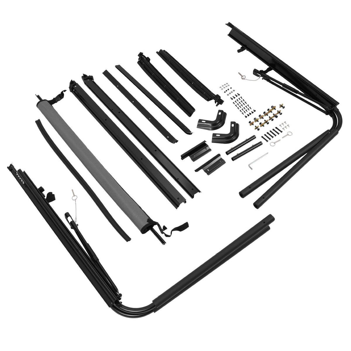 For 1987-1995 Jeep Wrangler YJ Complete Soft Top Support Frame Bow Kit