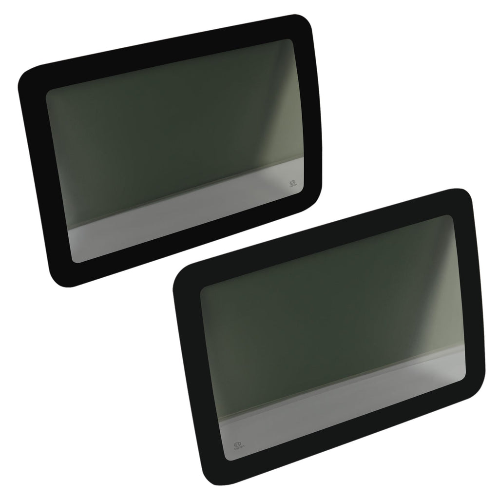 Fit Jeep Wrangler 2007-2010 Door Window Glass Dark Rear Driver +Passenger Side