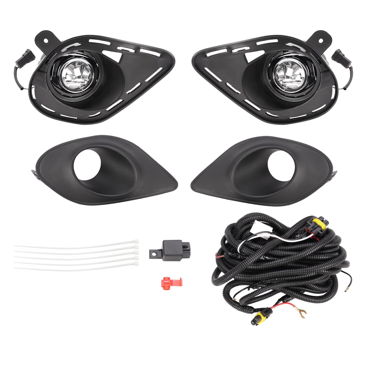 For 2015-2023 Dodge Charger SRT LED Fog Lights Driving Lamp w/Bracket Wiring Set