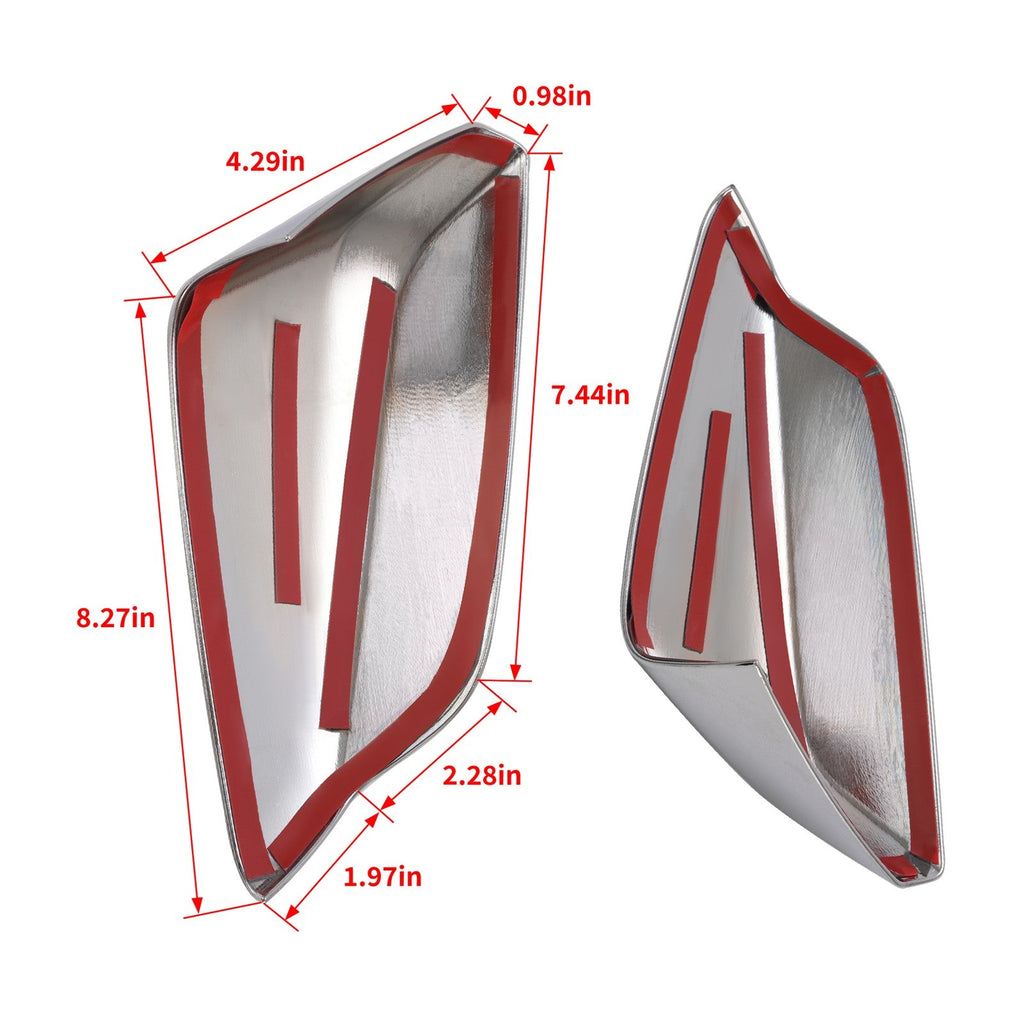 Chrome Mirror Covers Driver & Passenger Side For Chevy Malibu 2016-2025 LH&RH