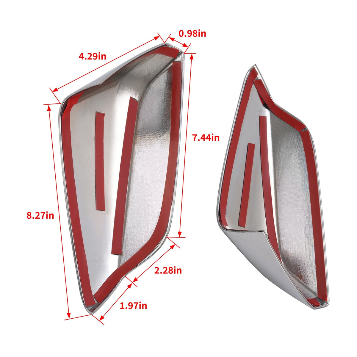 Chrome Mirror Covers Driver & Passenger Side For Chevy Malibu 2016-2025 LH&RH