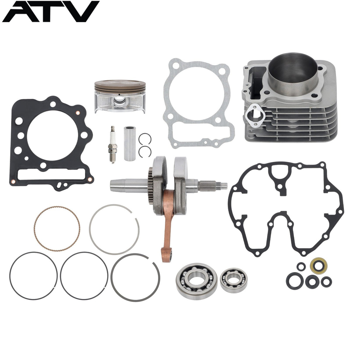 For Honda TRX400EX 440CC 89mm Cylinder Block Kit Crankshaft Piston Gasket 99-14