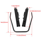 Black Front Seat Slider Dual Lock Seat Base Mounting Track Assembly Universal
