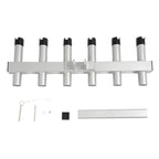 6 Rod Extender Fishing Rod Holder Hitch Mount Rack Truck 2" Receiver Adjustable