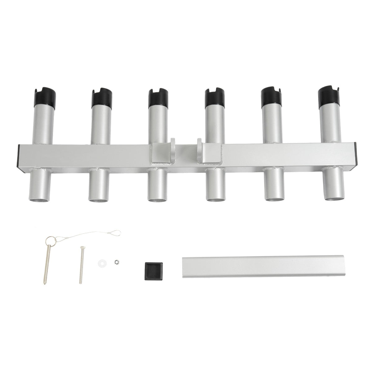 6 Rod Extender Fishing Rod Holder Hitch Mount Rack Truck 2" Receiver Adjustable