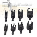 8x Wood Plug Cutter Drill Bit 1/4 Hex Shank Cutting Tool 1/4" 3/8" 1/2" 5/8"