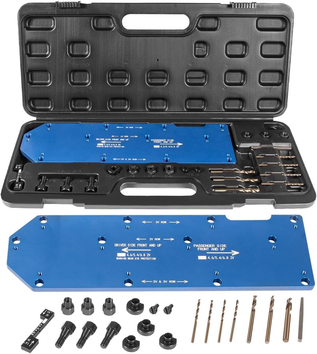 71600 Broken Exhaust Manifold Drill Template for Ford V10 2V 3V 4.6L 5.4L 6.8L