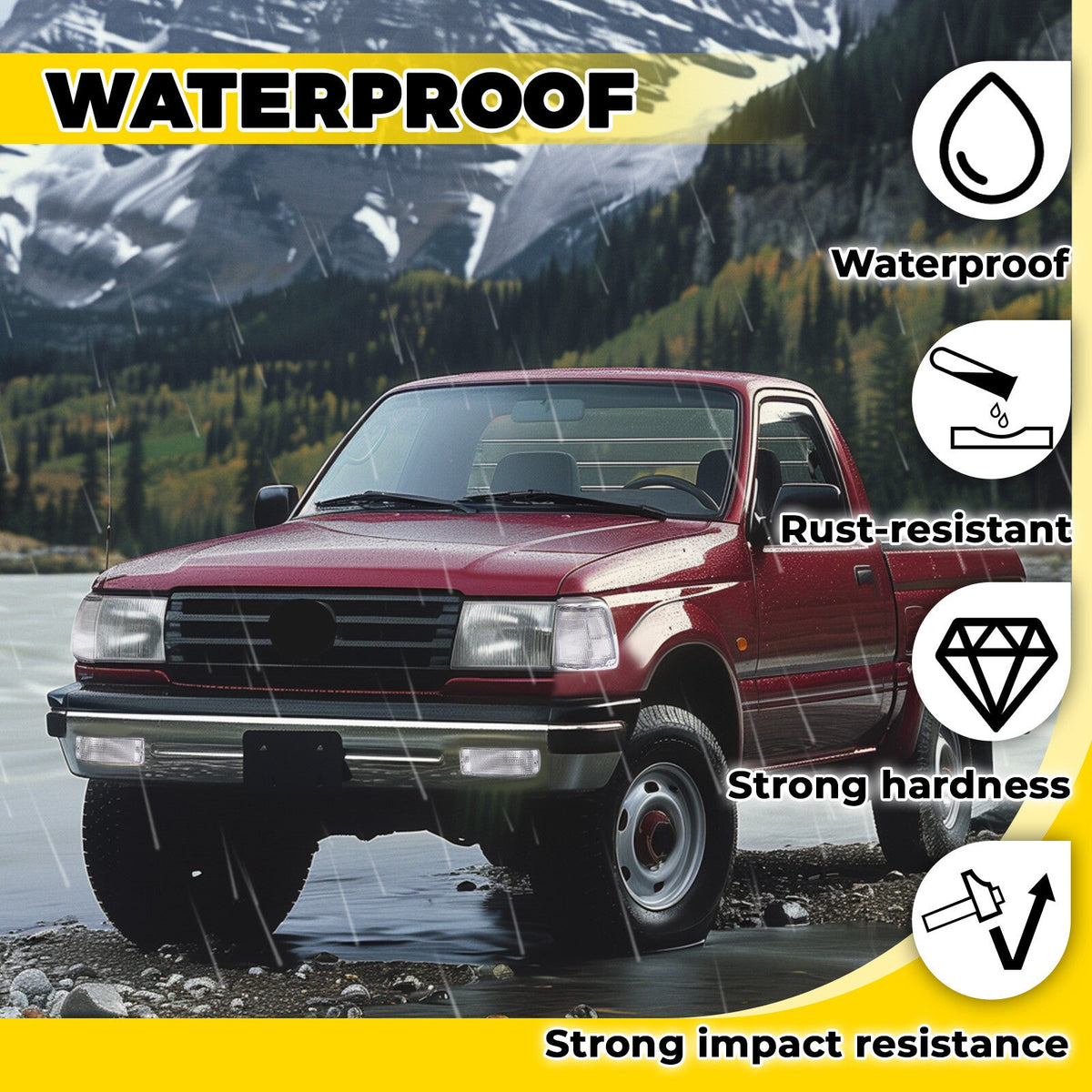 Clear Corner Lights + Bumper Signal Lights For 1992-1995 Toyota Pickup 2WD
