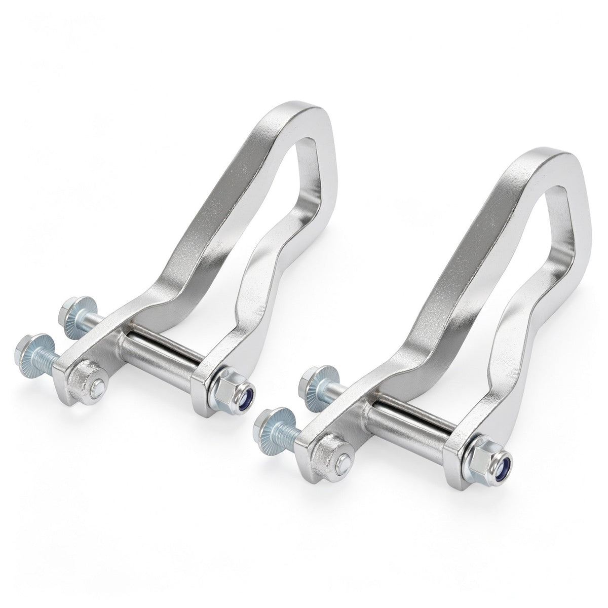 2X Front Chrome Tow Recovery Hooks w/Bolts #84195902 For GMC Sierra 1500 2019-26