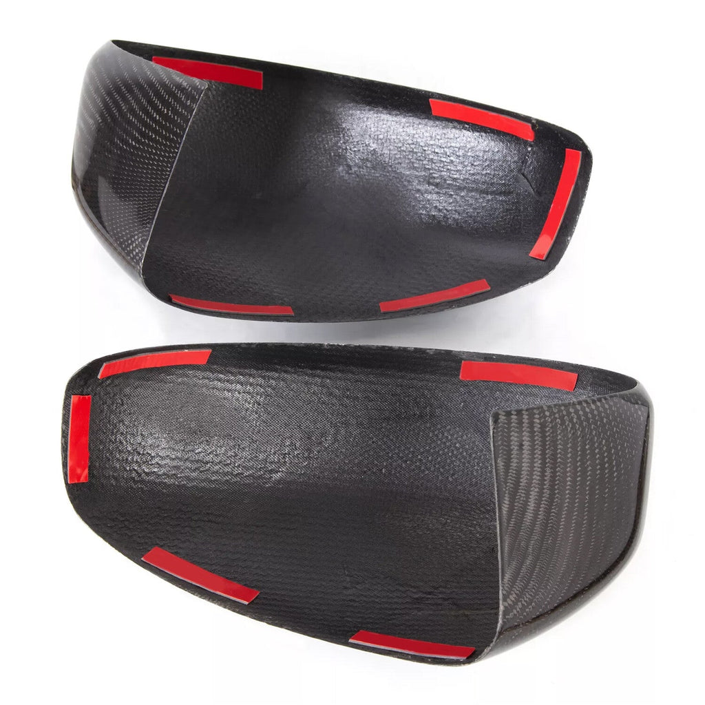 Carbon Fiber Mirror Cover Cap Black Pair For Infiniti G35 Coupe 03-07