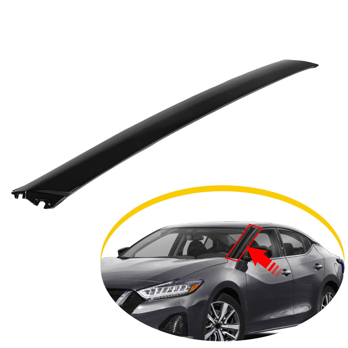 Left (Drivers Side) Front Pillar Finisher Molding LH For Nissan Maxima 2016-2020