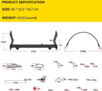 For Jeep Wrangler JLU JL 18-24 Blue OX BX1139 Tow Bar Base Plate Tow Bar Bracket
