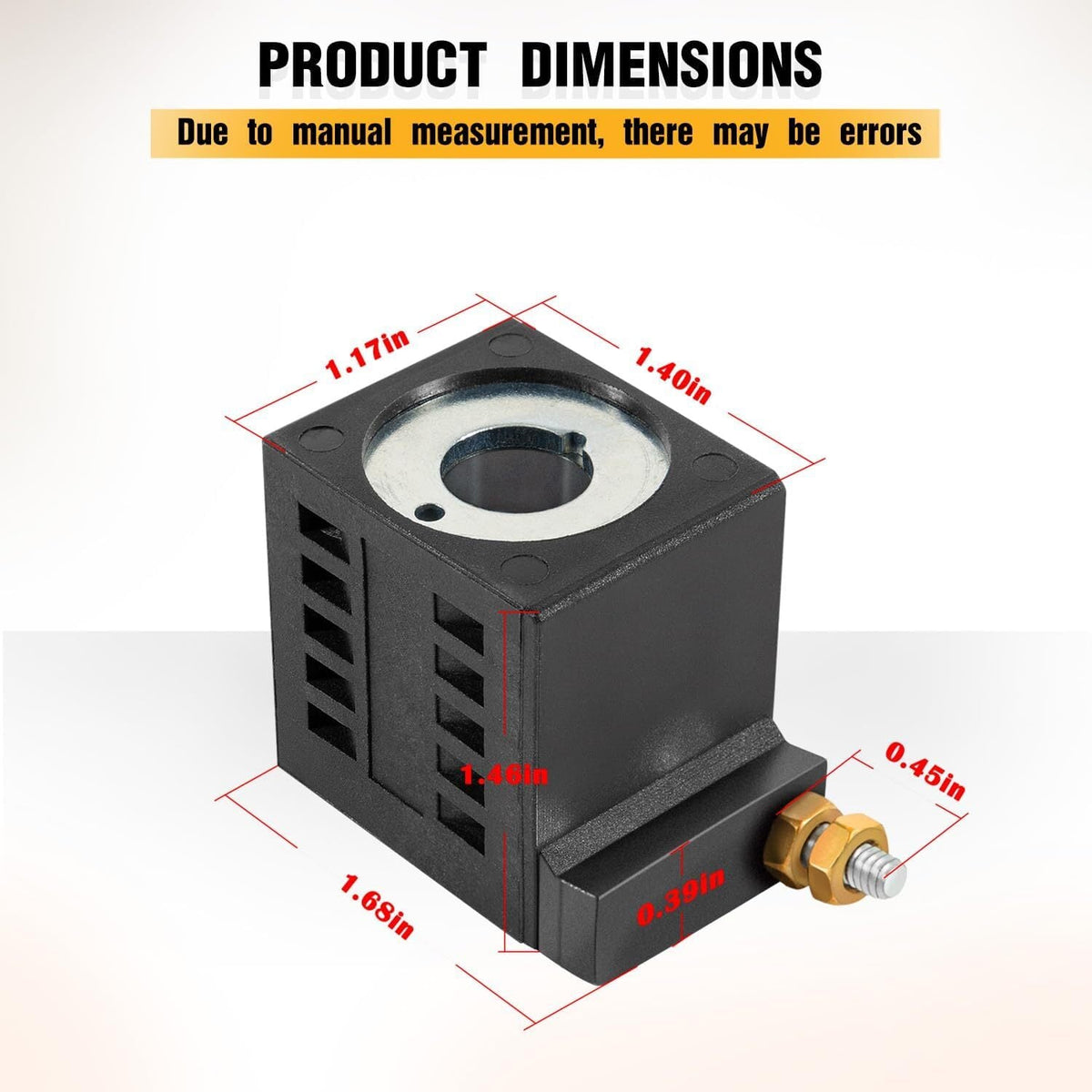 SPX Fenner Stone Deltrol EF-1082 10196-61 Solenoid Coil 12V DC 16W Single Stud
