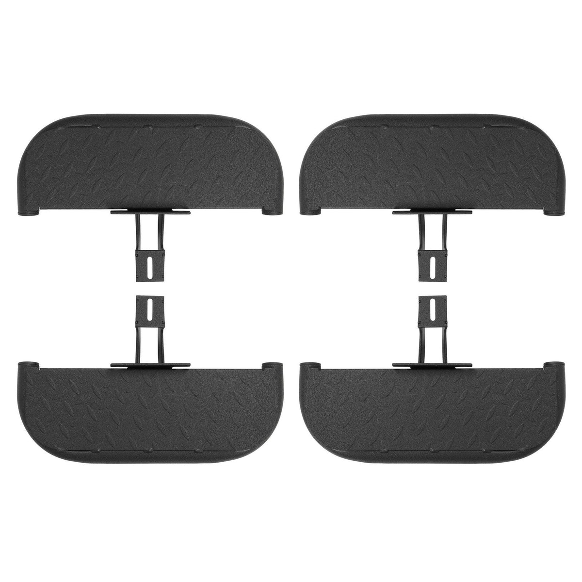 Side Hood Steps Kit For 07-18 Jeep Wrangler JK Unlimited JKU 4-Door Steel 4Pcs