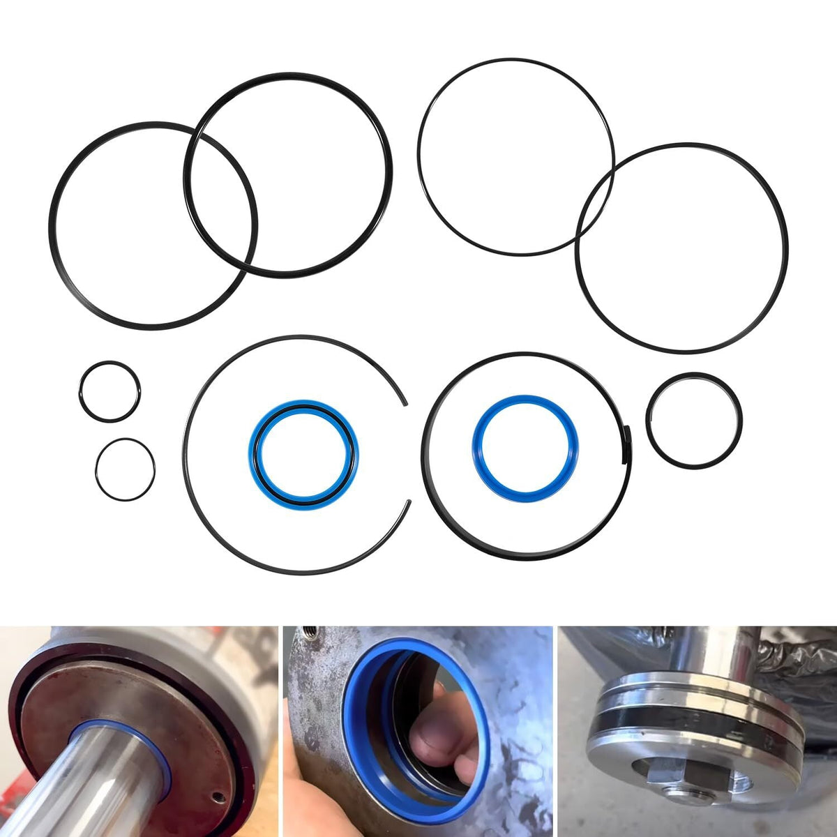 5.0" Bore x 2.0" Rod Cylinder Hydraulic Log Splitter Cylinder Rebuild Seal Kit