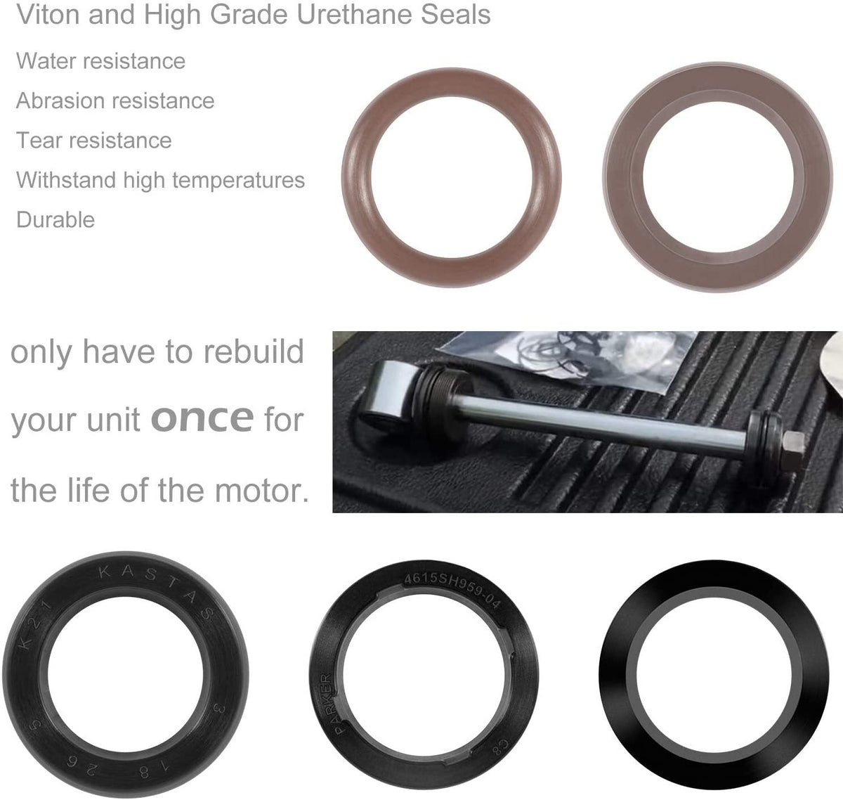 434519 Trim & Tilt O-Ring & Seal Rebuild For Johnson Evinrude OMC 0434519 FSM011