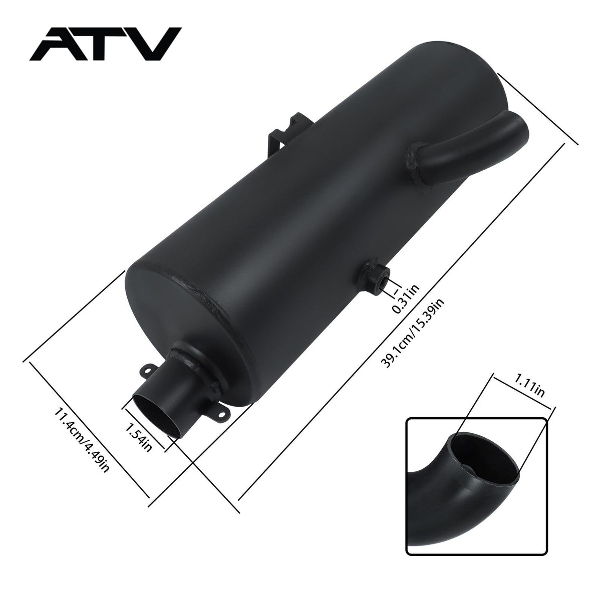 For Polaris Sportsman 500 4×4 Exhaust Muffler Silencer 1996-2001 1260715-029 ATV