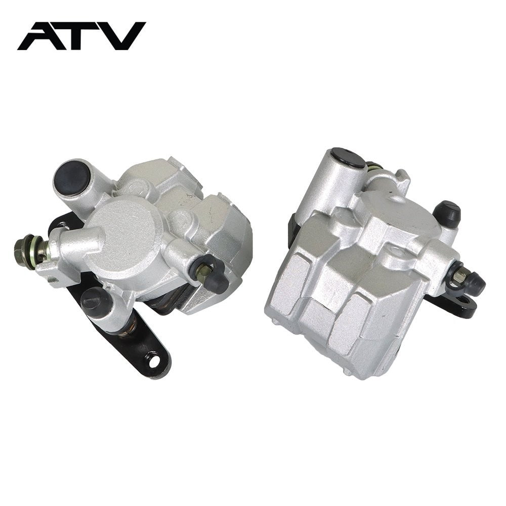 Front Brake Calipers & Brake Rotors For Yamaha Grizzly 350 400 450 YFM 2007-2014