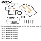 Carburetor Rebuild Kit For 2004-2009 Yamaha YFZ450 Carb Repair 5TG-14101-31-00