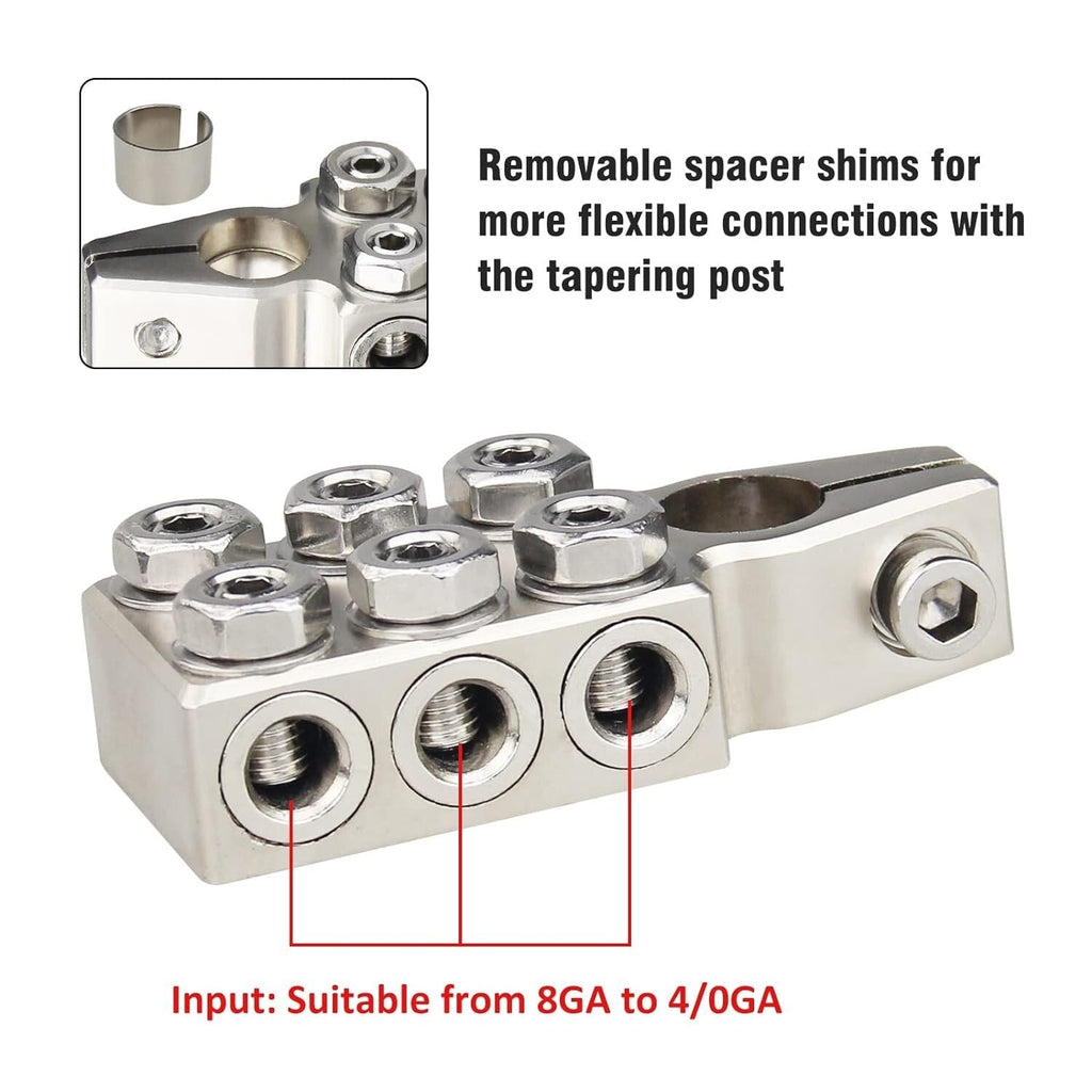 Battery Terminal Connectors, 12-Way Battery Terminal Clamps,  Battery Terminals
