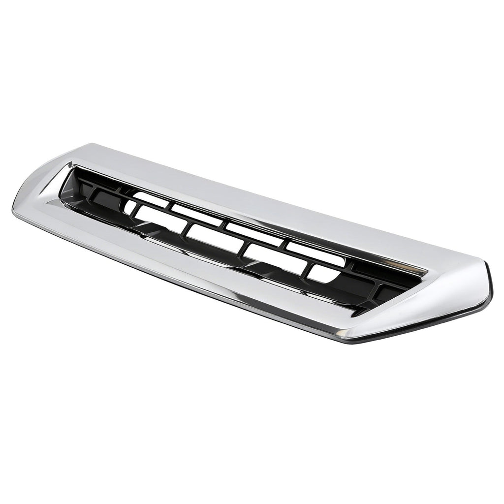 Hood Air Vent Scoop For 2017-19 Chevy Silverado GMC Sierra 2500HD 3500HD Chrome