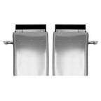 34"x24" stainless steel quarter fender kit pair universal truck w/ Support Tube