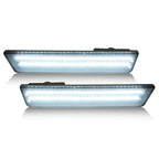 White/Smoke Rear Bumper LED Side Marker Lights For Dodge Charger 2011-2014 Pair