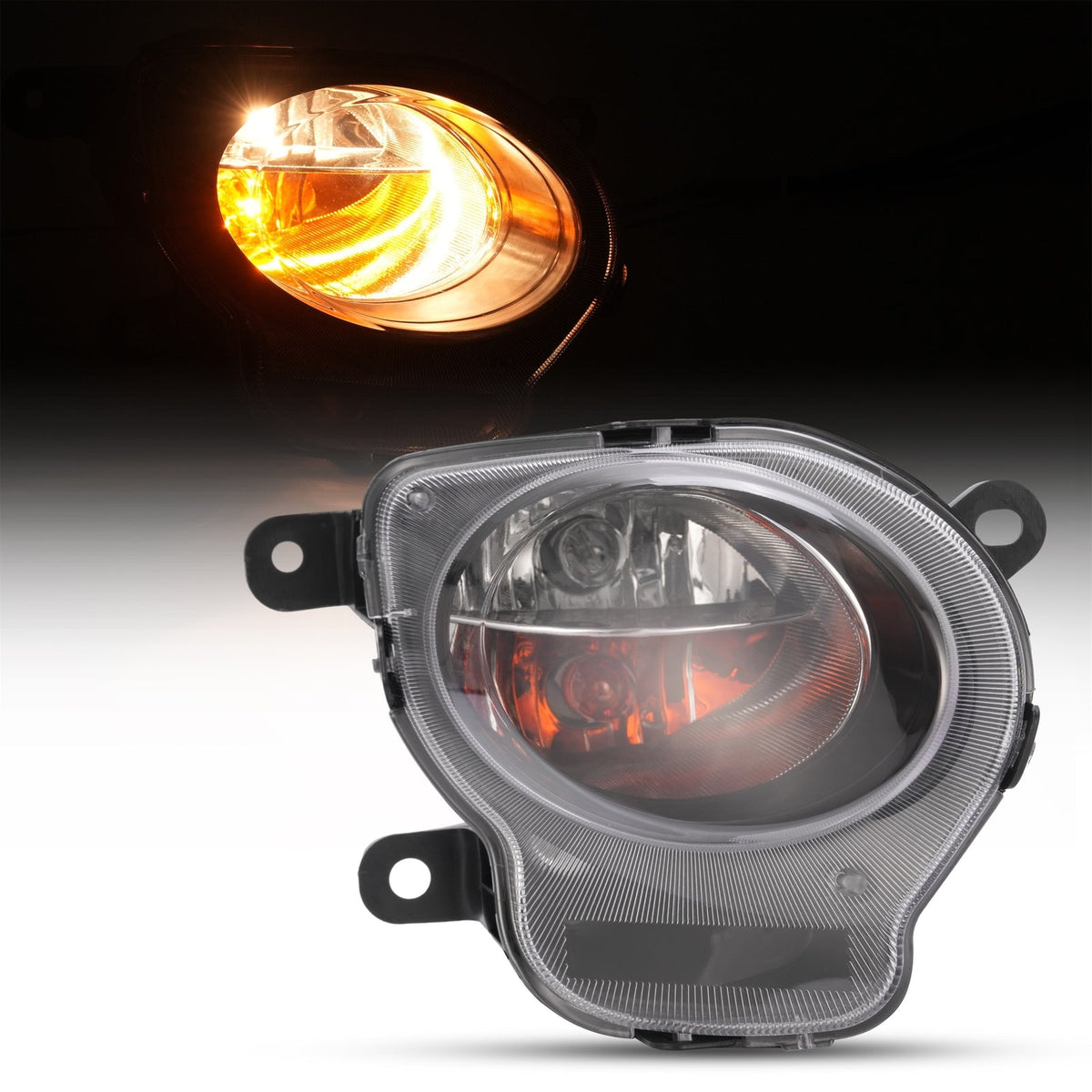 Black Right Side Directional Turn Signal Light Park Lamp For Fiat 500 2012-2017