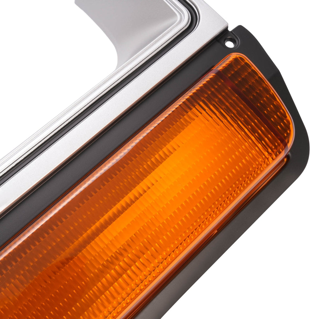 Fit For Dodge Pickup Truck Headlight Headlamp Bezel Pair w/ Corner Parking Light